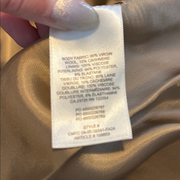 Aritzia Wilfred Symphony Camel Double-Breasted wool cashmere Coat - Picture 11 of 11